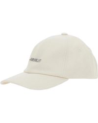 Jacquemus - Accessoires ,Wit ,Katoen La Casquette Gadjo - Lyst