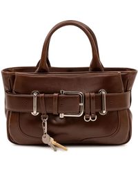 OSOI - Tassen ,Bruin ,Leer Tote Brocle Mini - Lyst