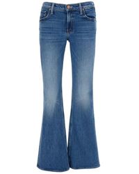 Mother - Jeans ,Blauw ,Katoen The Jinx Heel Jean - Lyst