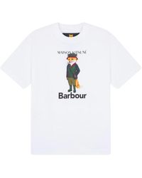 Barbour - Maison kitsuné beaufort fox t-shirt - Lyst