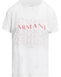 Armani Exchange - Camiseta básica estilo casual - Lyst