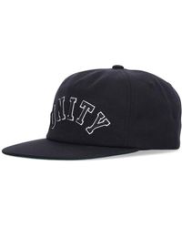 Huf - Schwarze Kappe Mit Flachem Schirm Unity - Lyst
