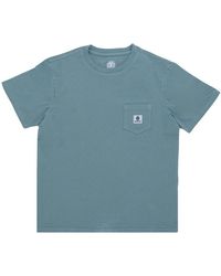 Element - Tops ,Blauw ,Katoen Zak Pigment Tee North Atlantic T-Shirt - Lyst