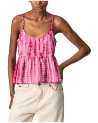 Pepe Jeans - Sleeveless Tops - Lyst