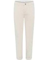 M·a·c - Ivory Chino Turn Up Broek - Lyst