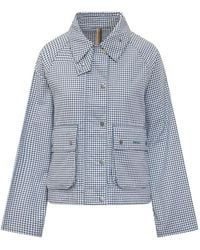 Barbour - Jassen ,Blauw ,Katoen Gingham Spey Casual Jas - Lyst