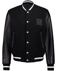 Givenchy - Zwarte Varsity Jack Met 4G Patch - Lyst