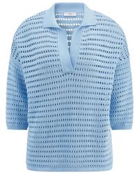 Riani - Truien & Vesten ,Blauw ,Trui Met Ronde Hals - Lyst