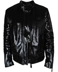 Philipp Plein - Schwarze python bikerjacke - Lyst