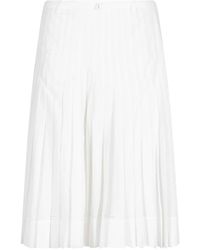 Low Classic - Rokken ,Wit ,Pleated Midi Skirt - Lyst