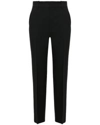 Gucci - Pantalones de seda y lana negros - Lyst