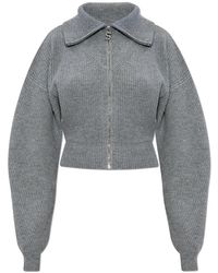 Sportmax - Truien & Vesten ,Grijs ,Wol Wollen Vest Calipso - Lyst