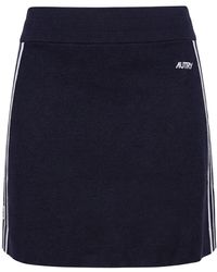 Autry - Rokken ,Blauw ,Gebreide Viscose Rok - Lyst