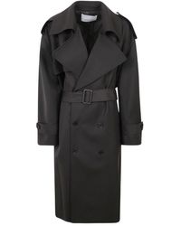Frankie Shop - Jassen ,Bruin ,Polyester Dursley Tailored Trench Coat - Lyst