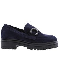 E mia - Schoenen ,Blauw ,Stijlvolle Mocassin Schoenen - Lyst