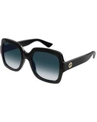 Gucci - Oversized Vierkante Zonnebril - Lyst