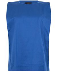 Moorer - Sleeveless Tops - Lyst