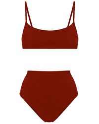 Lido - Bikini cintura alta traje de baño en poliamida - Lyst
