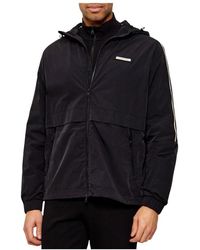 EA7 - Logo Series Hooded Jacket - Lyst