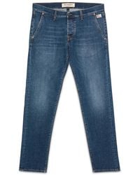 Roy Rogers - Blauwe Faded Denim Jeans - Lyst