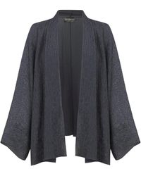 Cortana - Wijde Zijde Chiffon Jas - Lyst