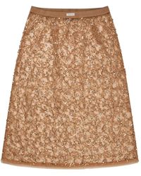 Munthe - Rokken ,Bruin ,Midi Rokken - Lyst