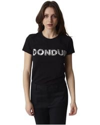 Dondup - Tops ,Zwart ,Casual T-Shirt - Lyst