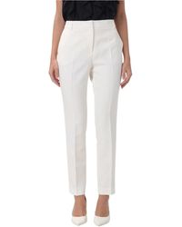 Liu Jo - Broeken ,Wit ,Polyester Elegante Witte Polyester Broek - Lyst