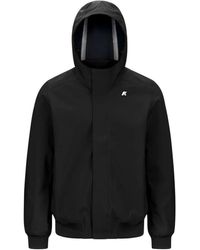 K-Way - Jassen ,Zwart ,Polyester Bomberjack - Lyst
