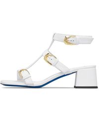 Loriblu - Schoenen ,Wit ,Leer Straped Nappa Leren Sandalen - Lyst