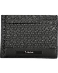 Calvin Klein - Accessoires ,Zwart Portemonnee Zwart Contrast Details - Lyst