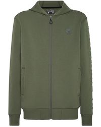 Philipp Plein - Fitness ,Groen ,Katoen Hoodie Sweatshirt Scratch - Lyst