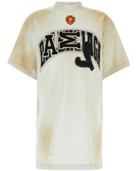 Balenciaga - Logo Patch Distressed Oversized T-Shirt - Lyst