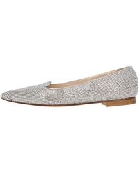 PROSPERINE® - Schoenen ,Grijs ,Leer Crystal Ballerina - Lyst