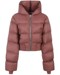 Rick Owens - Jassen ,Roze ,Hooded Jkt - Lyst