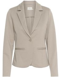 Kaffe - Olifantenhuid Blazer Jas - Lyst