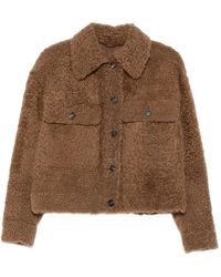 Brunello Cucinelli - Jas Met Shearling-Effect - Lyst