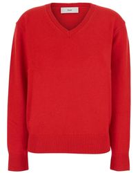 DUNST - Kaschmir-Pullover Mit V-Ausschnitt - Lyst