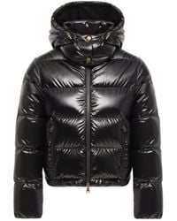 Moncler - Jassen ,Zwart ,Nylon Niveole Korte Donsjas - Lyst