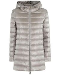 Herno - Jassen ,Grijs ,Nylon A-Shape Resort Nylon Ultralight Jacket - Lyst