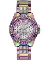 Guess - Irisierende Multifunktionsuhr - Lyst