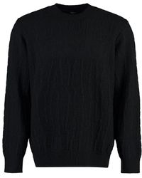 Versace - Gerippter wollpullover - Lyst