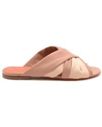 Santoni - Flat Sandals - Lyst
