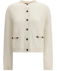 Gucci - Truien & Vesten ,Wol Wollen Gebreid Vest Met Knopen - Lyst