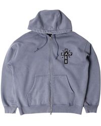 by Parra - Hoodies & Sweatvesten ,Blauw ,Katoen A Cross To Bear Zip Hooded Sweatshirt - Lyst