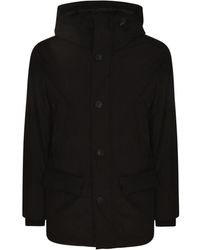 Woolrich - Jassen ,Zwart ,Leer Arctic Cloud Parka - Lyst
