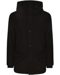 Woolrich - Jassen ,Zwart ,Leer Arctic Cloud Parka - Lyst