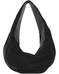 KHAITE - Schwarze Leder-Schultertasche Top Reißverschluss - Lyst