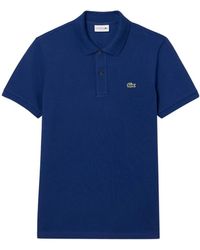 Lacoste - Tops ,Blauw ,Katoen Slim Fit.12.12 Piqué Polo - Lyst