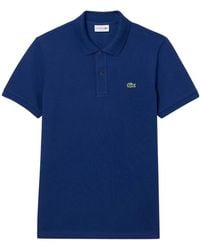 Lacoste - Tops ,Blauw ,Katoen Slim Fit.12.12 Piqué Polo - Lyst
